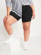 Image number 7 showing, High-Waisted Jersey Biker Shorts -- 6-inch inseam
