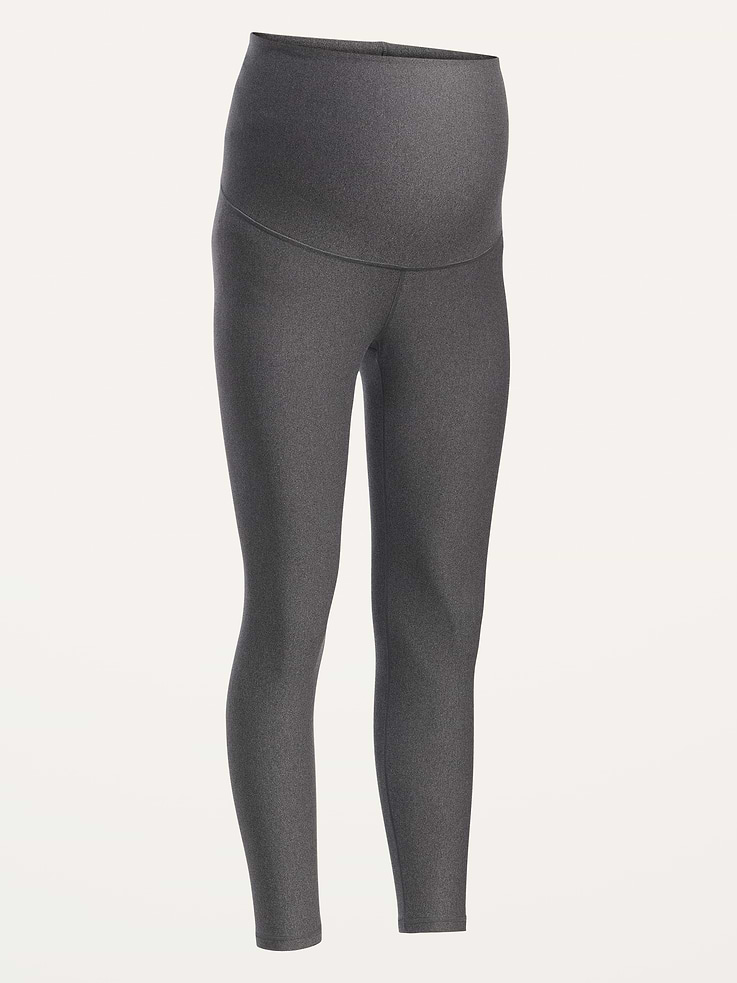 L'image numéro 4 présente Legging de maternité avec soutien postpartum PowerSoft, longueur 7/8