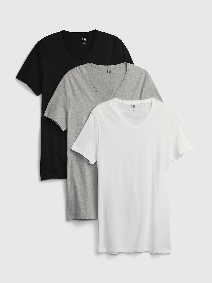 Image number 1 showing, Classic V-Neck T-Shirt (3-Pack)