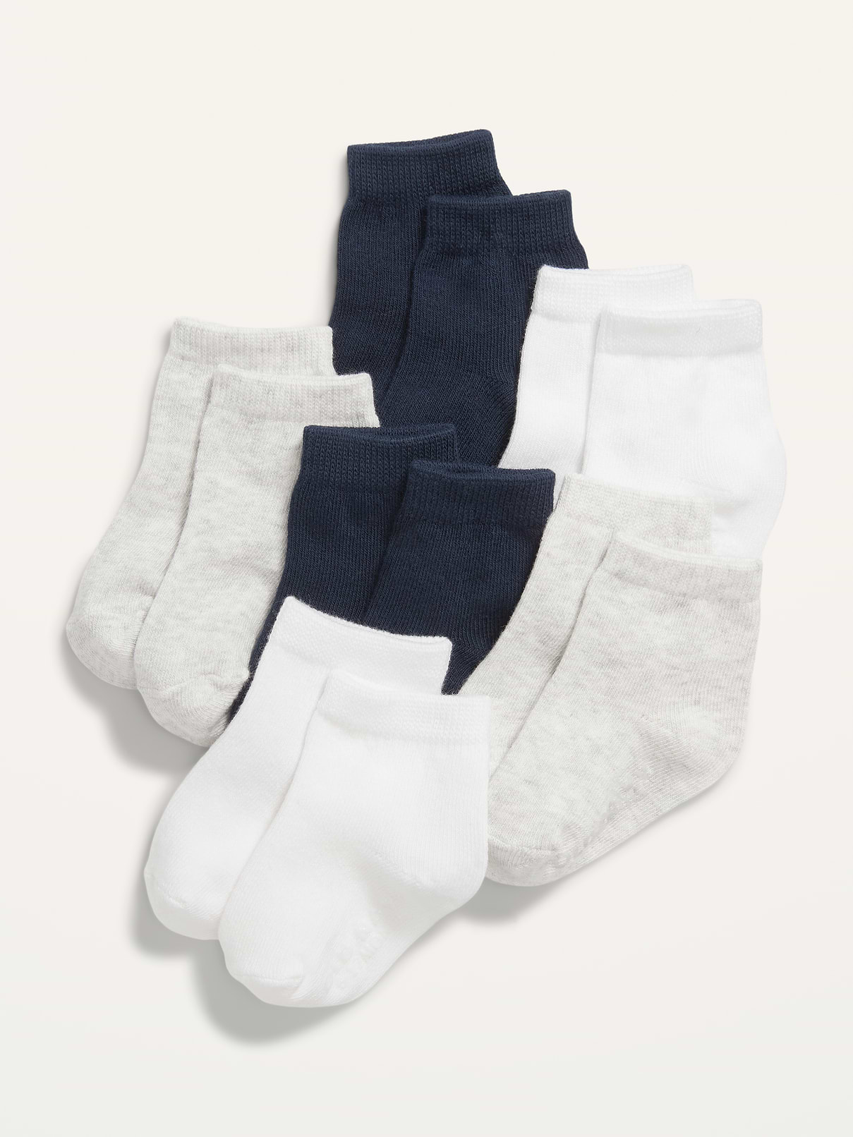 Image number 1 showing, Unisex Crew Socks 6-Pack for Toddler & Baby