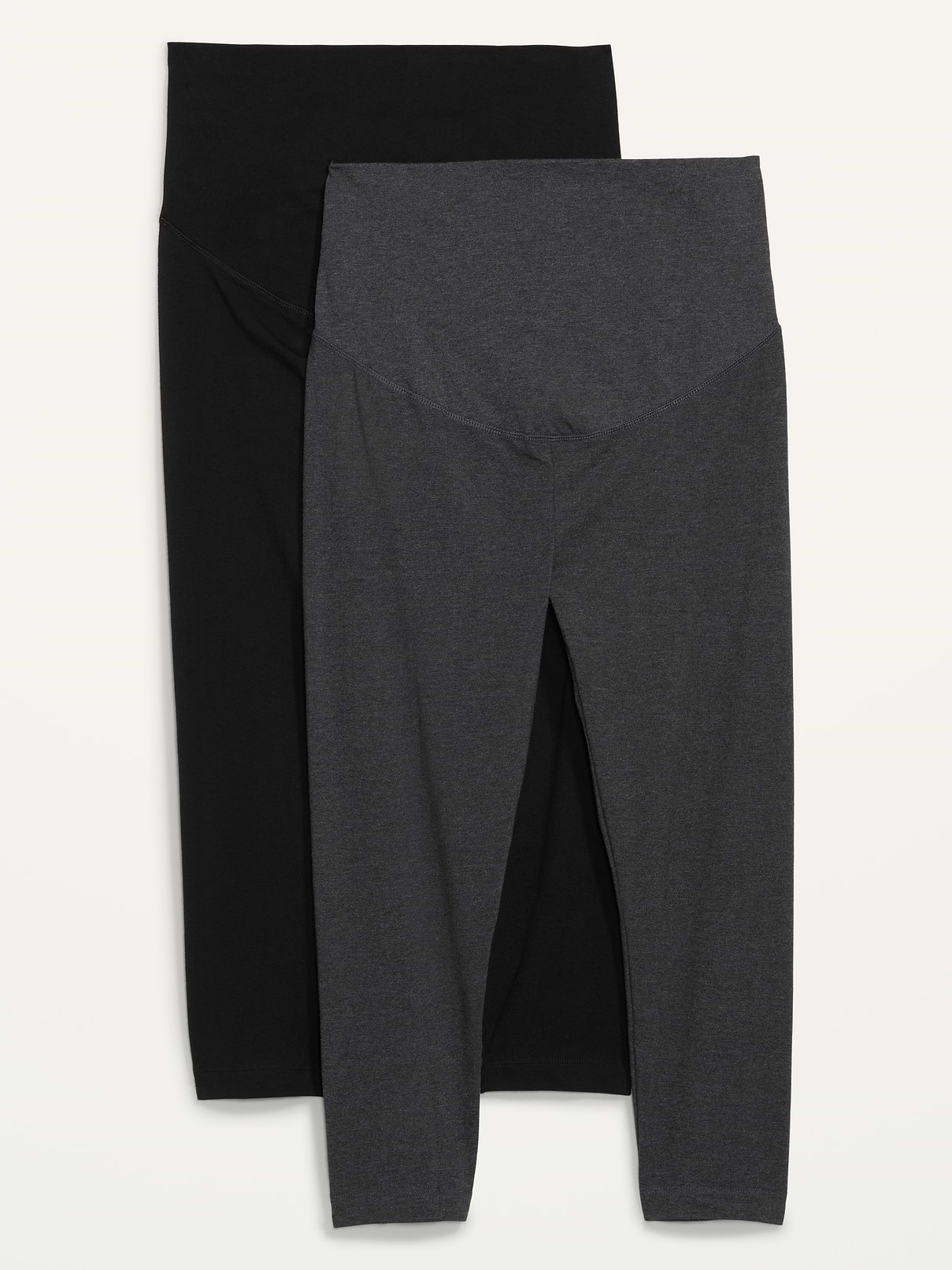 L'image numéro 1 présente Legging court en jersey à panneau intégral de Maternité (paquet de 2)