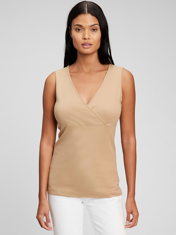 Camisole à encolure en V d’allaitement et de Maternité