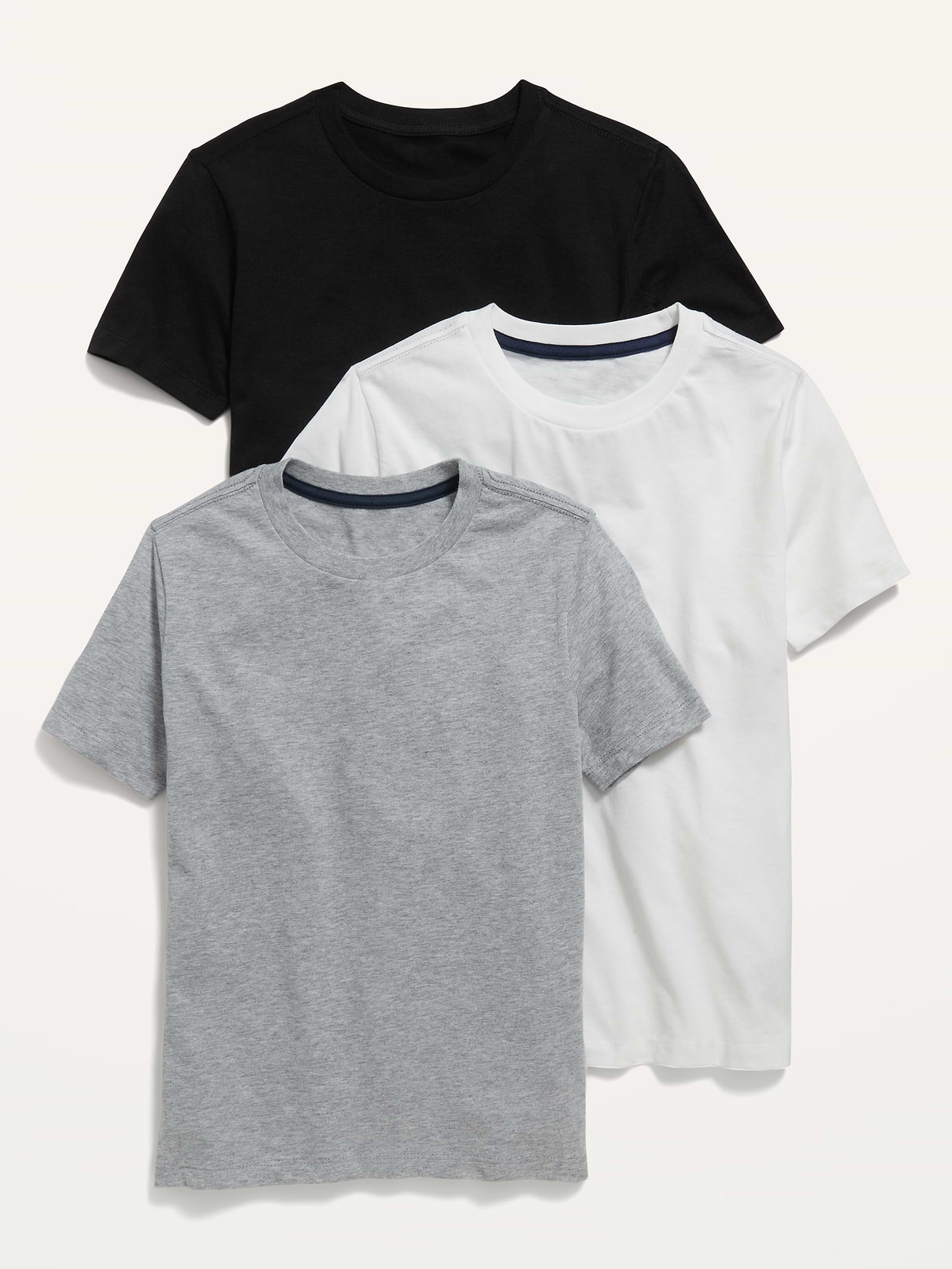 Image number 1 showing, Softest Crew-Neck T-Shirt 3-Pack for Boys