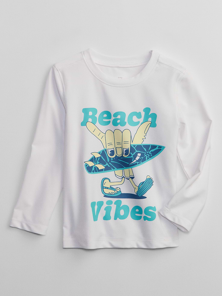 Image number 1 showing, babyGap Graphic Rash Guard