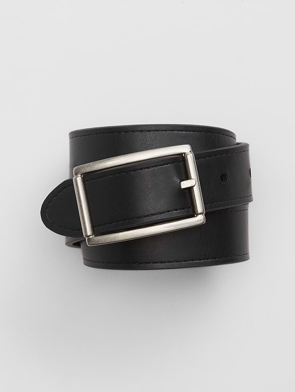 Kids Reversible Vegan-Leather Belt