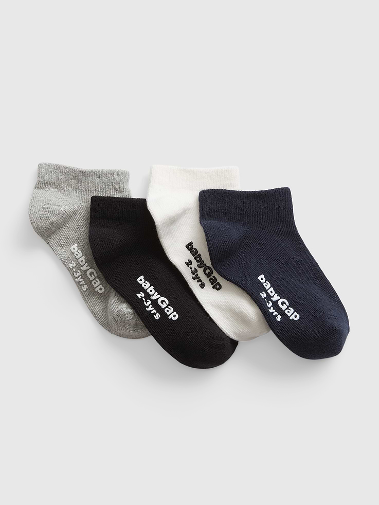 Image number 1 showing, Toddler No Show Socks (4-Pack)
