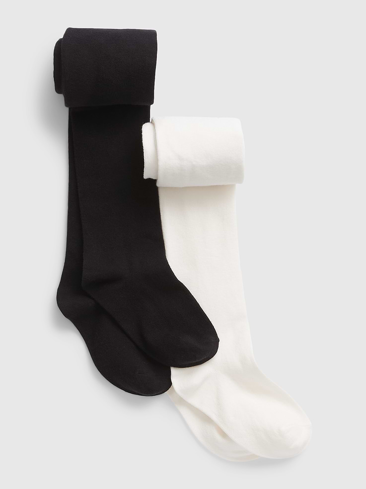 Image number 1 showing, Kids Knit Basic Tights (2-Pack)