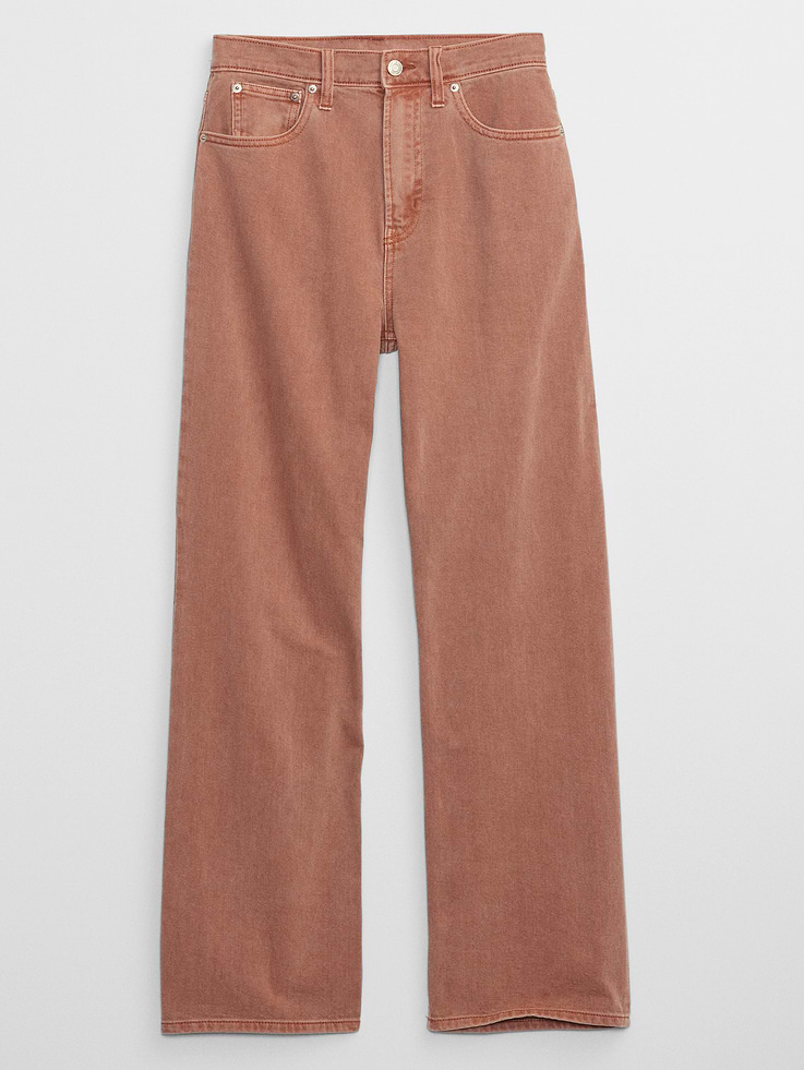 Image 5 of 6, High Rise Wide-Leg Jeans