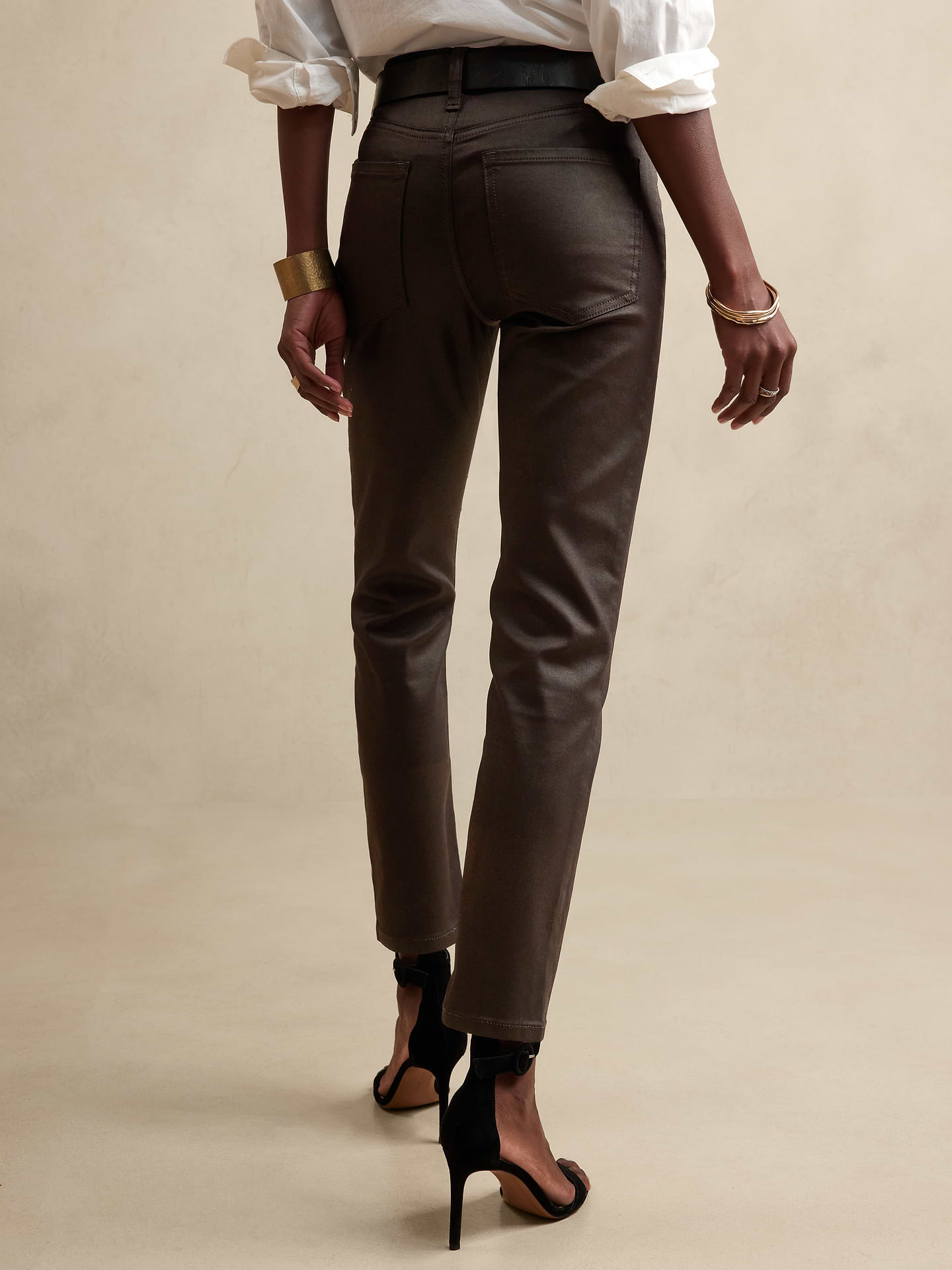 Image 2 of 4, Slim Coated Jean