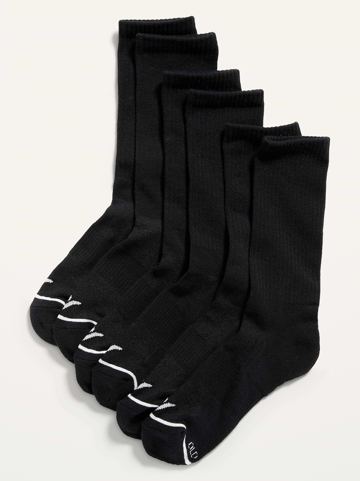 Image number 1 showing, Athletic Crew Socks 3-Pack for Women