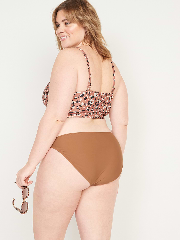 Image 7 of 7, Mid-Rise Bikini Swim Bottoms