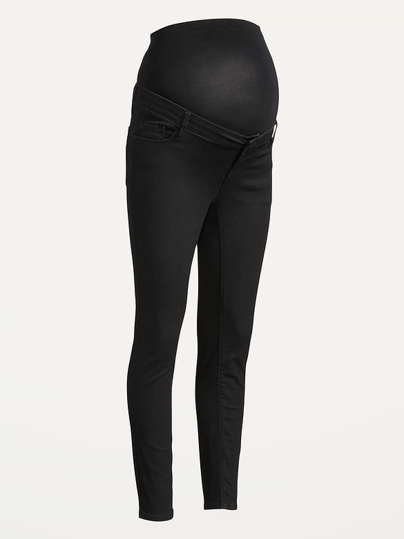 Maternity Premium Full Panel Rockstar Super Skinny Black Jeans