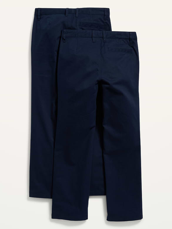 Pantalon d’uniforme droit à Extensibilité intégrée pour Garçon (paquet de 2)