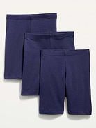 Image number 1 showing, Long Jersey Biker Shorts 3-Pack for Girls