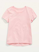 Image number 1 showing, Short-Sleeve Softest Solid T-Shirt for Girls