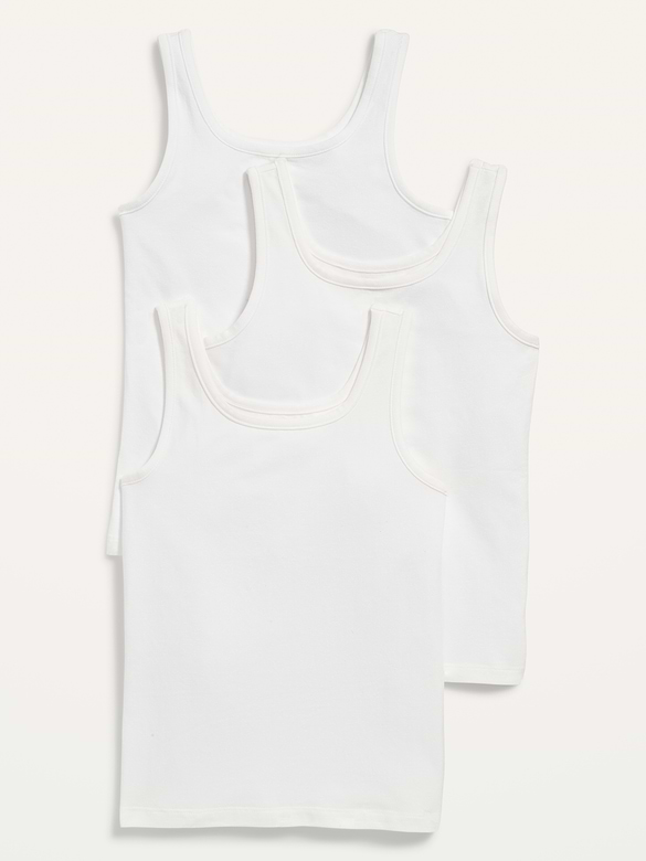 Square-Neck Tank Top 3-Pack for Girls
