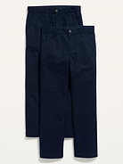 Image number 1 showing, Uniform Straight Leg Pants for Boys 2-Pack
