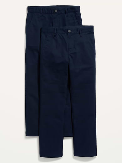 Image number 1 showing, Uniform Straight Leg Pants for Boys 2-Pack