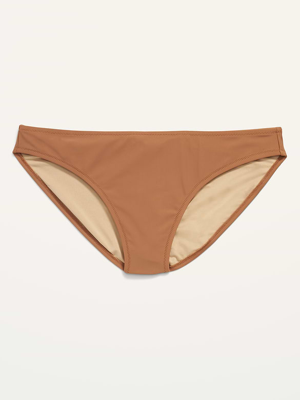 Mid-Rise Bikini Swim Bottoms