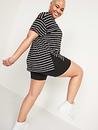Image number 6 showing, High-Waisted Jersey Biker Shorts -- 6-inch inseam
