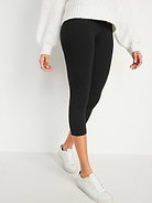 Image number 1 showing, High-Waisted Fashion Layering Cropped Legging