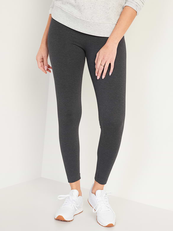 High-Waisted Jersey Fashion Layering Leggings