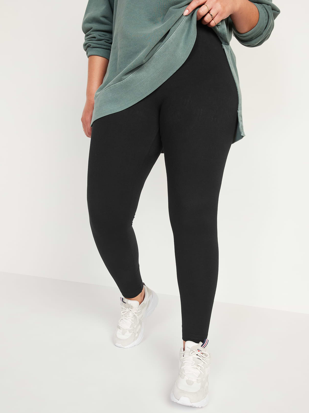 Image number 5 showing, High-Waisted Jersey Fashion Layering Leggings