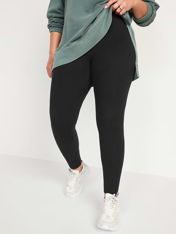 High-Waisted Jersey Fashion Layering Leggings