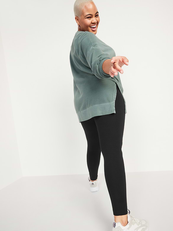 High-Waisted Jersey Fashion Layering Leggings