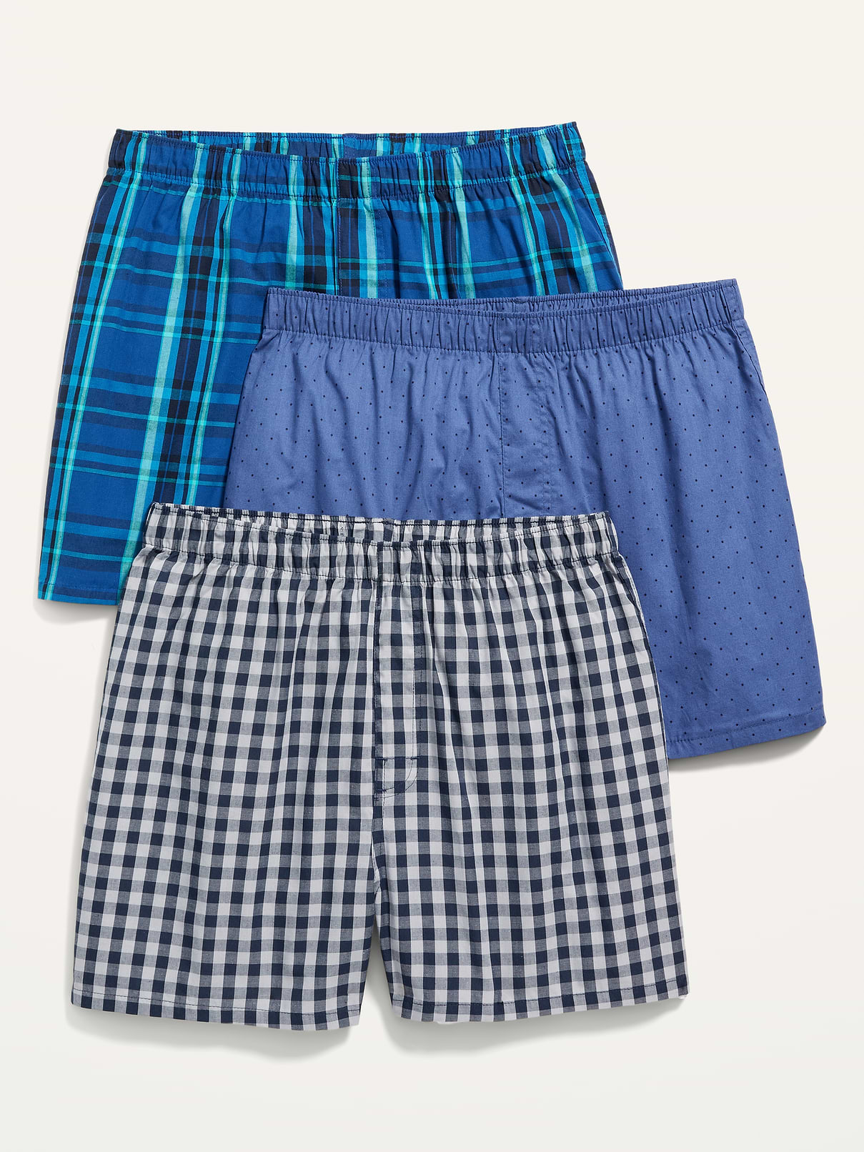 Image number 1 showing, 3-Pack Soft-Washed Boxer Shorts -- 3.75-inch inseam