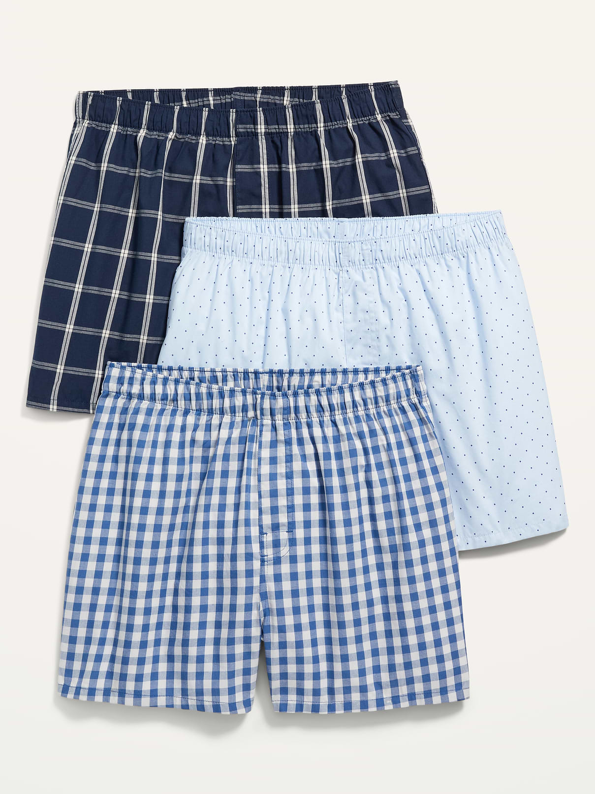 Image number 1 showing, 3-Pack Soft-Washed Boxer Shorts -- 3.75-inch inseam