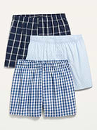 Image number 1 showing, 3-Pack Soft-Washed Boxer Shorts -- 3.75-inch inseam