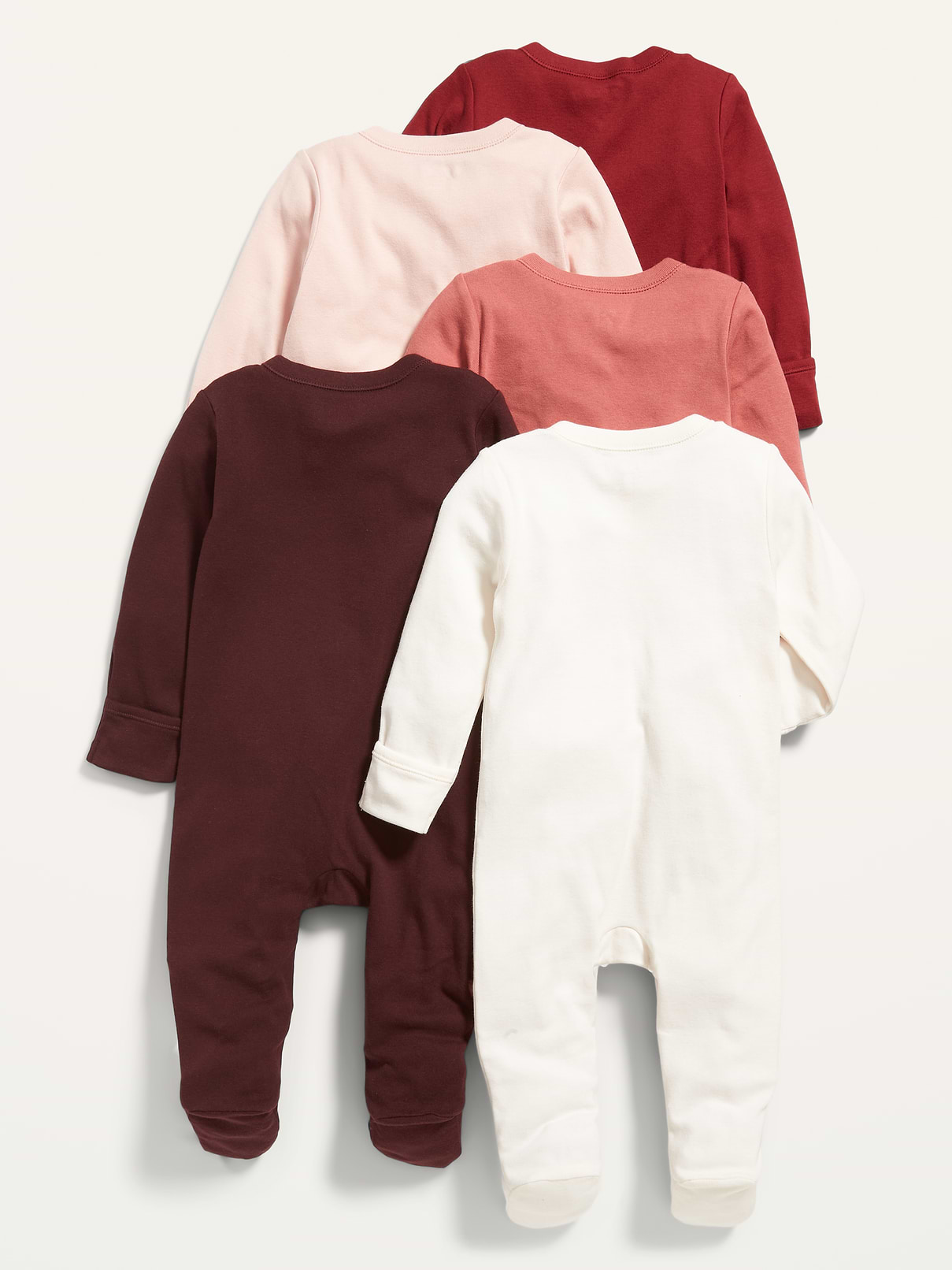 Image number 2 showing, Unisex 2-Way-Zip Sleep & Play Footed One-Piece 5-Pack for Baby