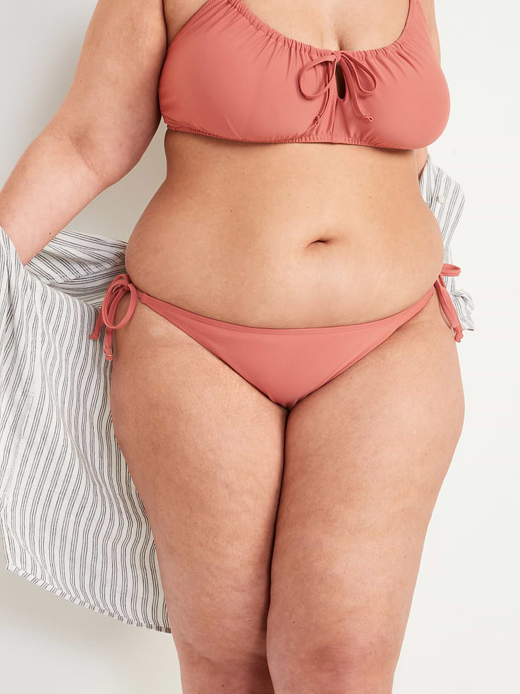Image number 4 showing, Low-Rise String Bikini Swim Bottoms