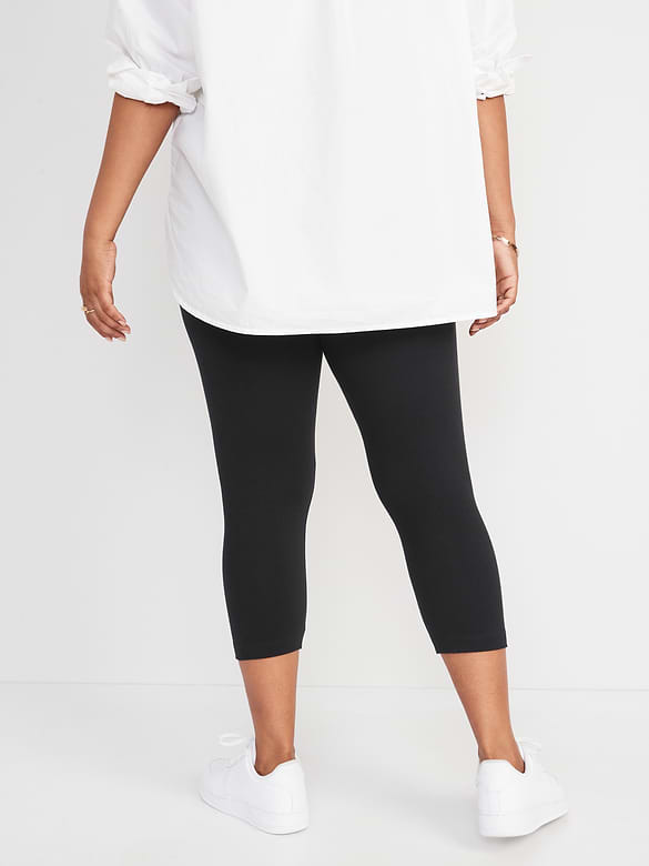 High-Waisted Fashion Layering Cropped Legging