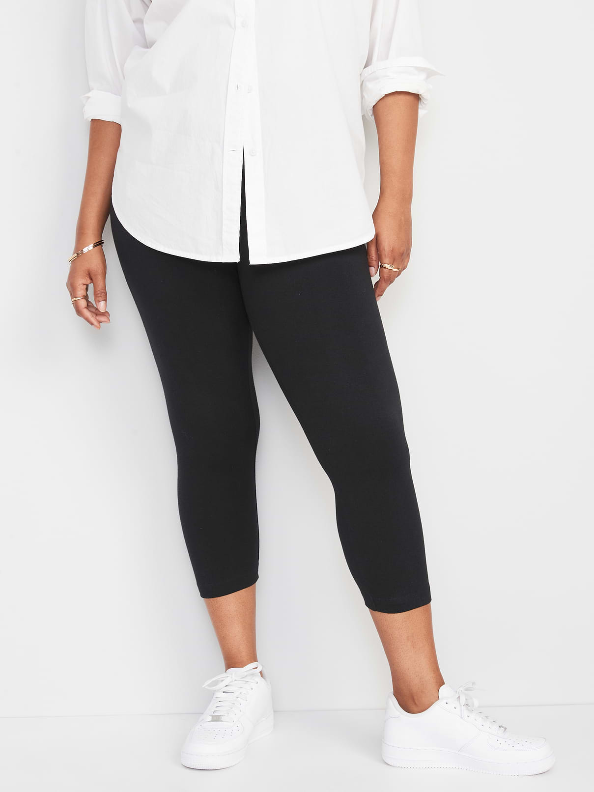 Image number 5 showing, High-Waisted Fashion Layering Cropped Legging