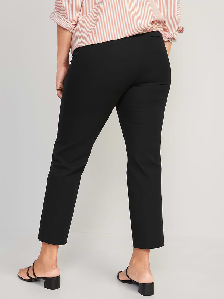 L'image numéro 2 présente Pantalon Pixie à coupe droite et panneau latéral de Maternité, longueur cheville