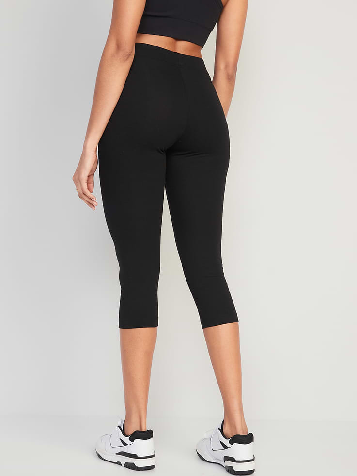 Image number 2 showing, High-Waisted Fashion Layering Cropped Leggings 3-Pack