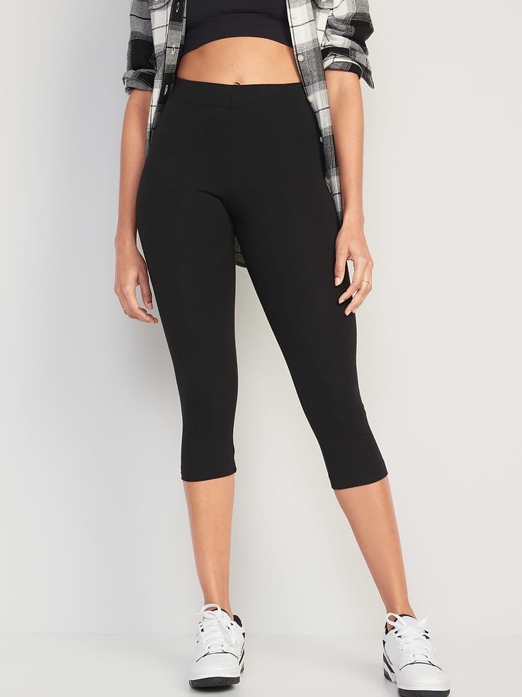 Image number 3 showing, High-Waisted Fashion Layering Cropped Leggings 3-Pack