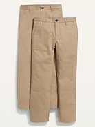 Image number 1 showing, Uniform Straight Leg Pants for Boys 2-Pack