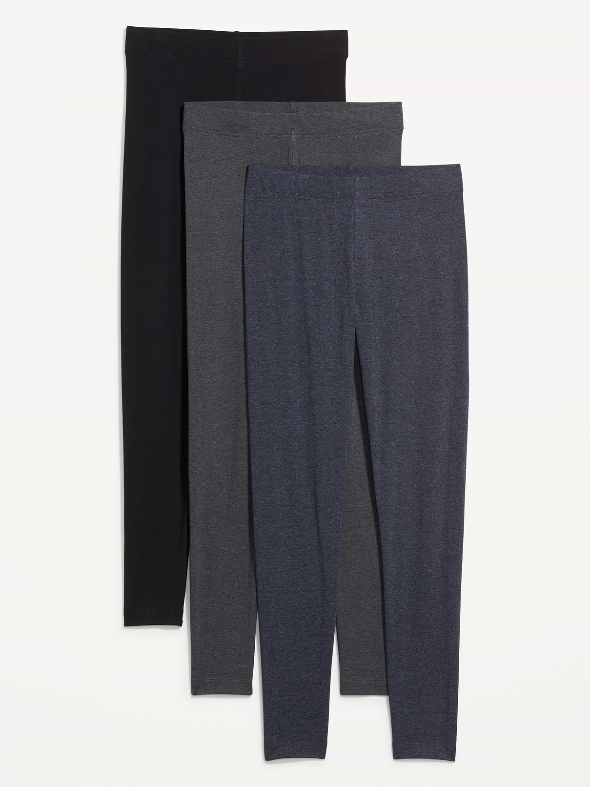 Image number 1 showing, High-Waisted Fashion Layering Leggings 3-Pack