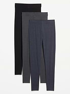 Image number 1 showing, High-Waisted Fashion Layering Leggings 3-Pack