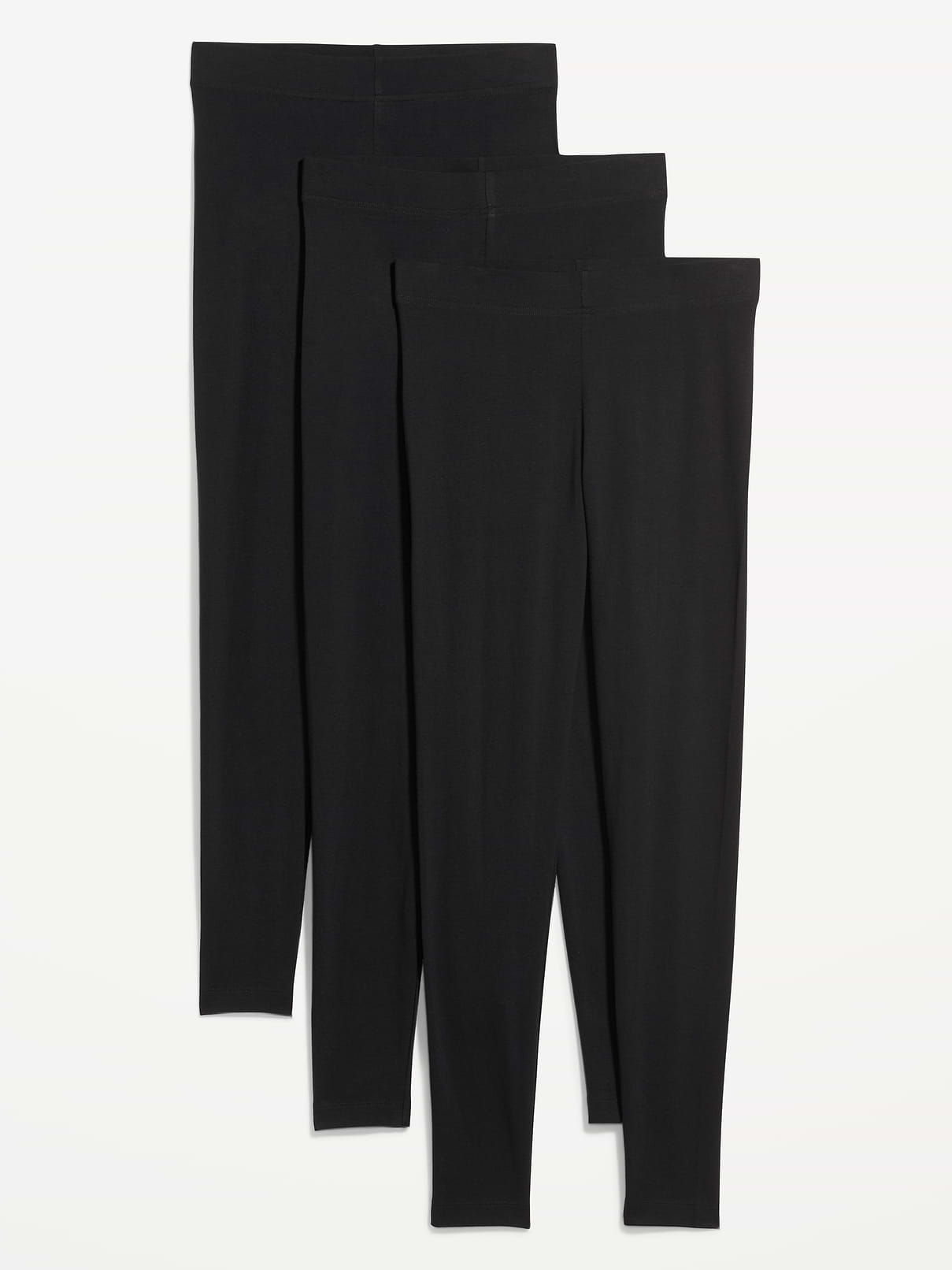 Image number 1 showing, High-Waisted Fashion Layering Leggings 3-Pack