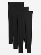 Image number 1 showing, High-Waisted Fashion Layering Leggings 3-Pack