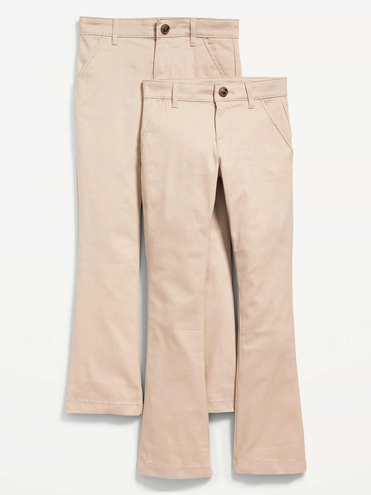 Image number 1 showing, School Uniform Boot-Cut Pants 2-Pack for Girls