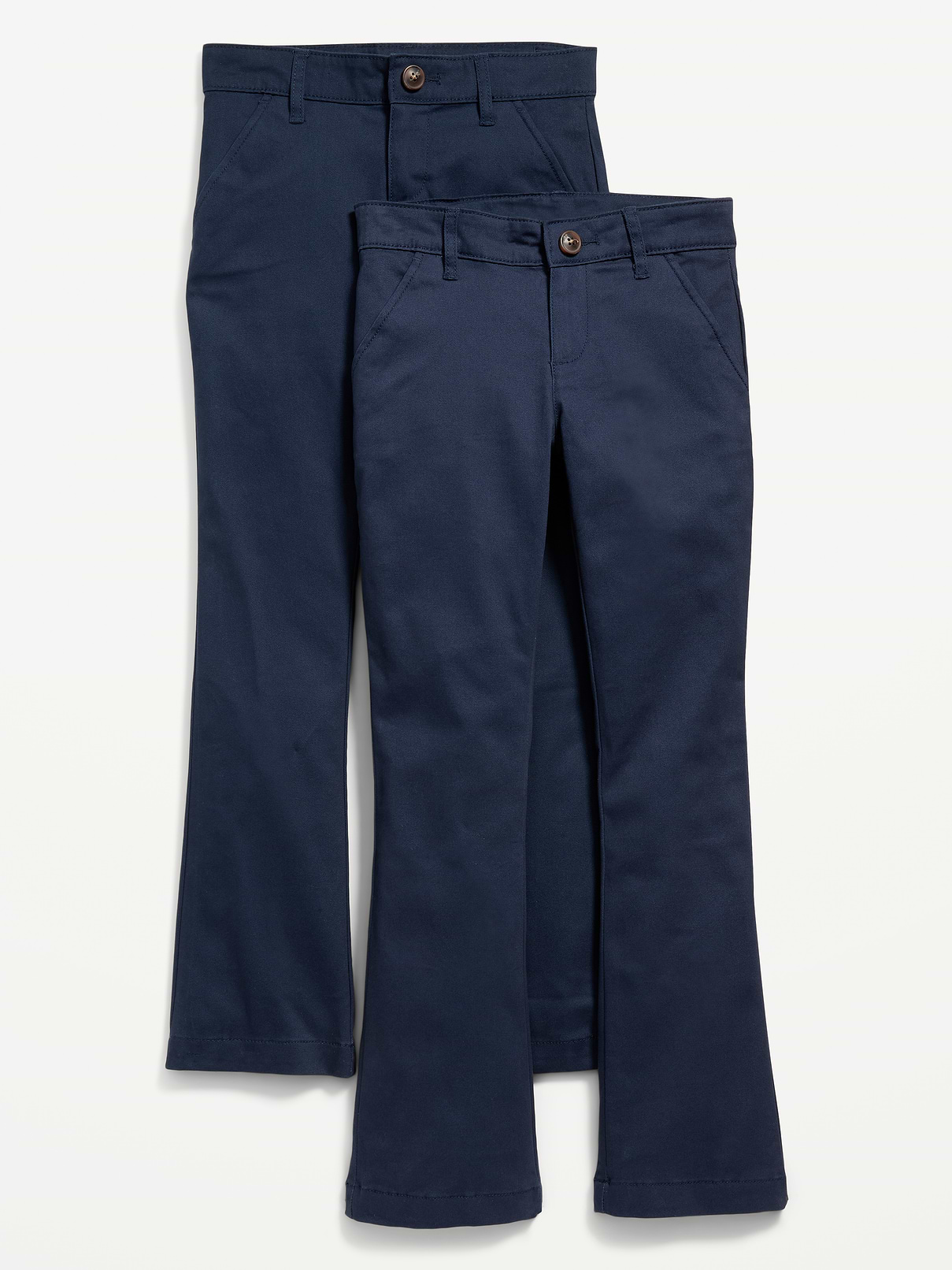 Image number 1 showing, School Uniform Boot-Cut Pants 2-Pack for Girls