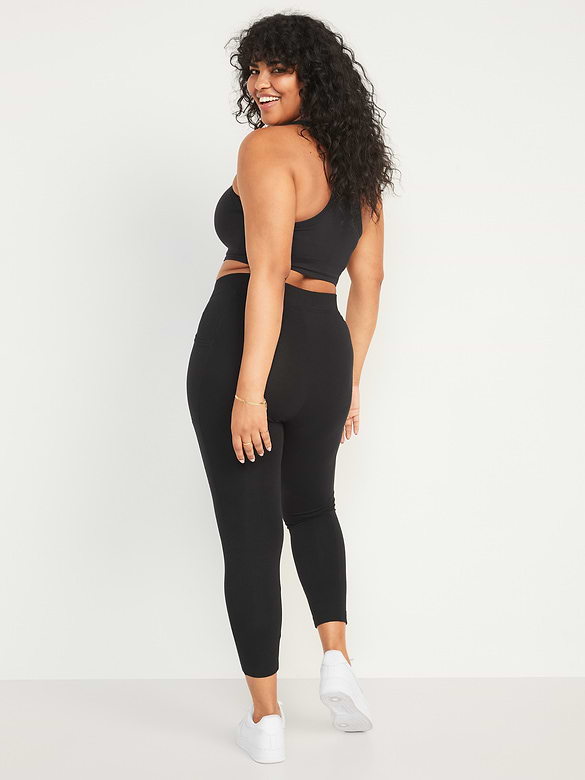 High-Waisted Fashion Layering 7/8 Legging