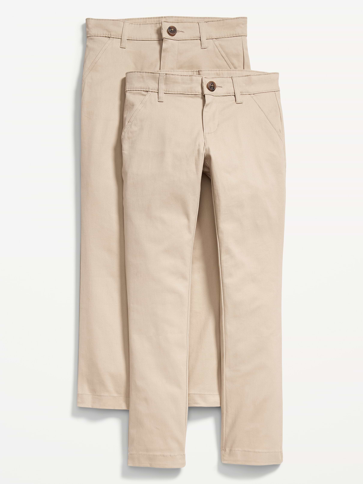 Image number 1 showing, School Uniform Skinny Chino Pants 2-Pack for Girls