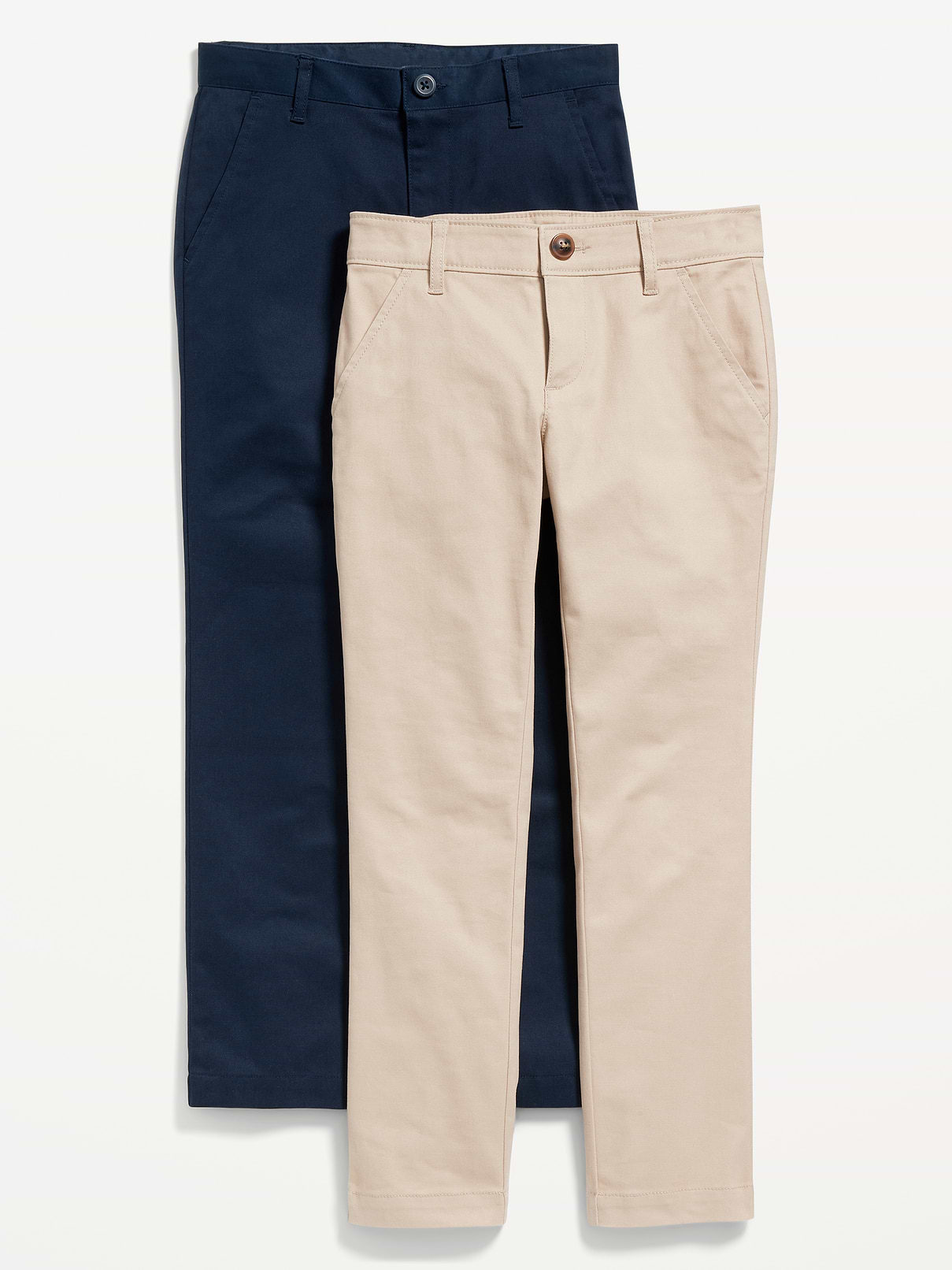 Image number 1 showing, School Uniform Skinny Chino Pants 2-Pack for Girls