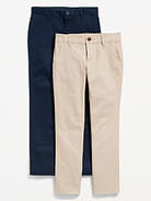 Image number 1 showing, School Uniform Skinny Chino Pants 2-Pack for Girls